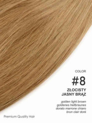 Słowiańskie, pasma, proste podatne 40 cm, pod keratynę, ultradźwięki