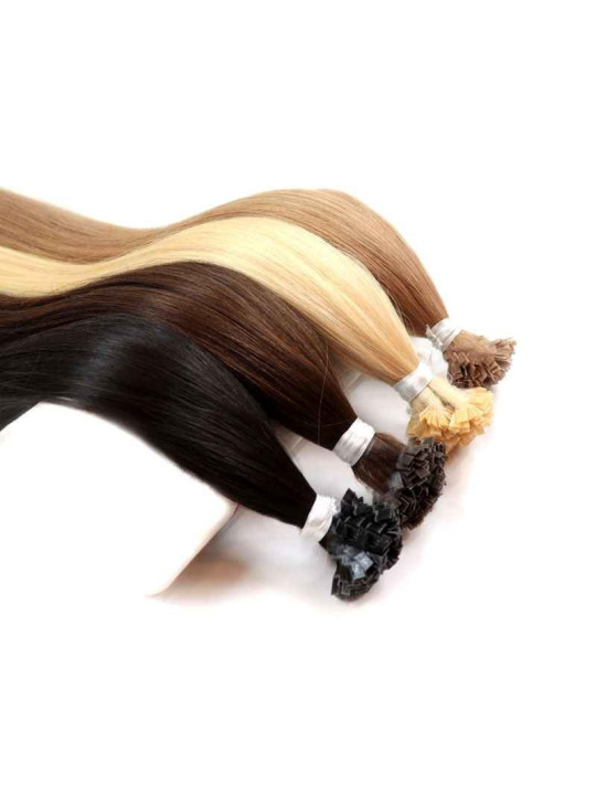 Slavic hair, 40 cm, strands, straight, easy to style, flat tip keratin bonds