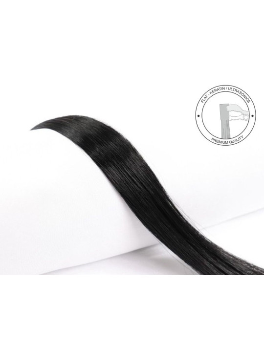 Slavic hair, Micro Ring/Stick Tip/I Tip Hair Extensions, strands, straight, easy to style, 40 cm