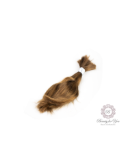 Virgin hair slightly wavy medium brown 29 cm 73g