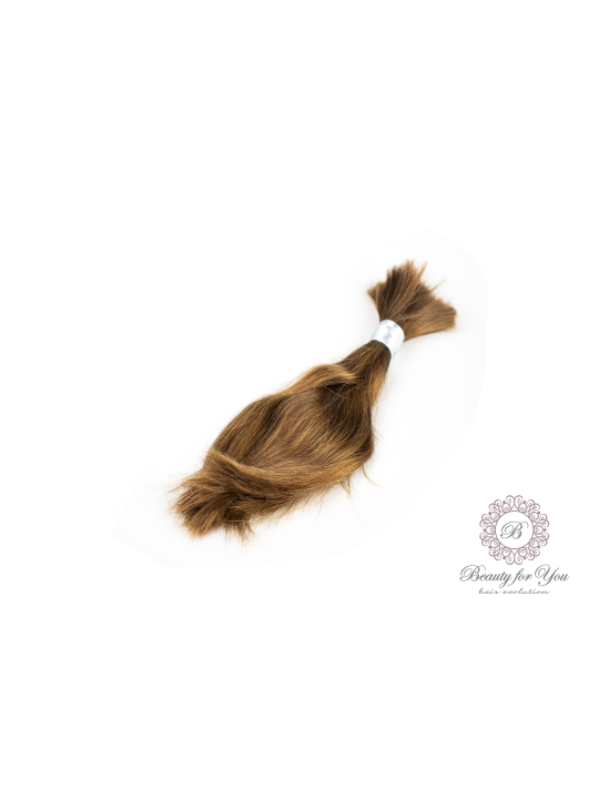 Virgin hair slightly wavy medium brown 29 cm 73g