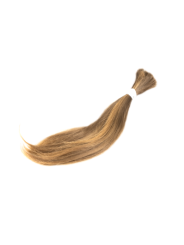 Włosy dziewicze proste jasny/złocisty brąz ombre 35cm 55g