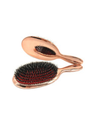 Elegancka, profesjonalna szczotka do włosów przedłużanych - ROSE GOLD