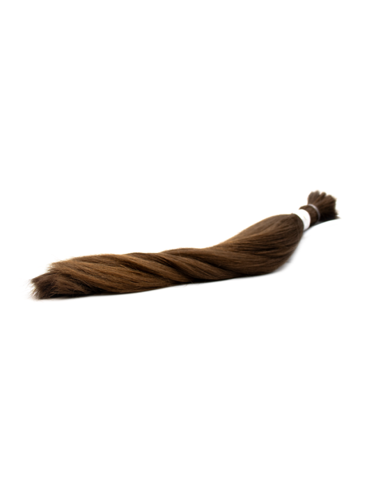 Włosy słowiańskie dziewicze średni brąz 40 cm 108 g