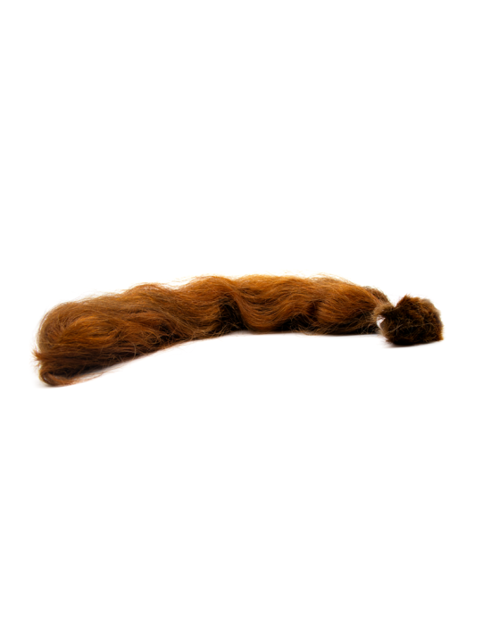 Włosy dziewicze rude 60 cm 149 g o strukturze falowanej
