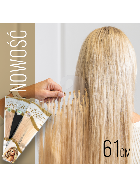 Włosy słowiańskie ręcznie selekcjonowane Be You, pasma, proste podatne 61 cm, pod keratynę, ultradźwięki Włosy słowiańskie ręcznie selekcjonowane Be You, pasma, proste podatne 61 cm, pod keratynę, ultradźwięki