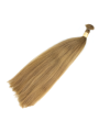 Włosy dziewicze sztywne średni ciepły blond 50cm 95g