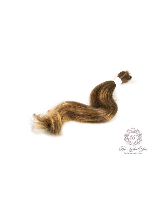 copy of Virgin hair straight, slightly prone medium brown 36-40 cm 100 g