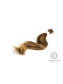 copy of Virgin hair straight, slightly prone medium brown 36-40 cm 100 g