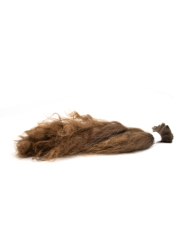 Włosy dziewicze lekko falowane ciemny/średni brąz 40-52cm 98g