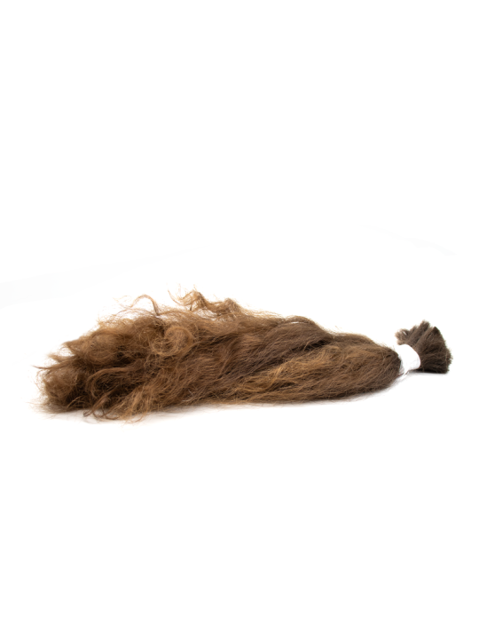 Włosy dziewicze lekko falowane ciemny/średni brąz 40-52cm 98g
