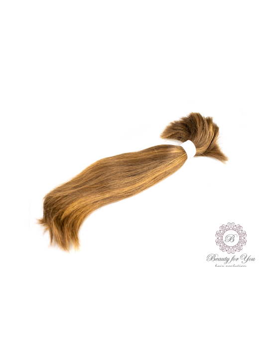 Włosy dziewicze jasny brąz 35cm 123g