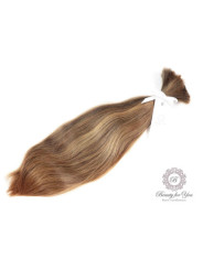 Włosy dziewicze Jasny złocisty brąz, 37 cm 66g