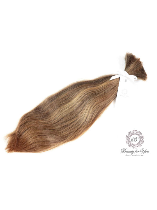 Włosy dziewicze Jasny złocisty brąz, 37 cm 66g