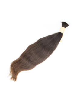 Włosy dziewicze w odcieniu brązowym 49cm 94g