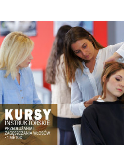 KURSY INSTRUKTORSKIE z PRZEDŁUŻANIA I ZAGĘSZCZANIA WŁOSÓW - 1 METODA