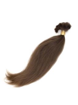 copy of Włosy dziewicze średni brąz 60 cm 179g