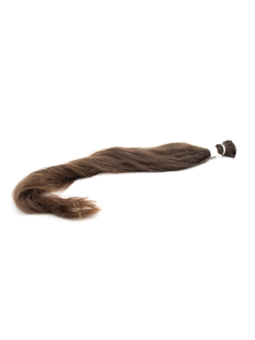 Włosy dziewicze ciemny brąz 80cm 103g