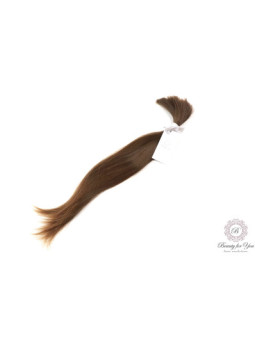 Włosy polskie dziewicze kolor jasny brąz 41 cm 47 g