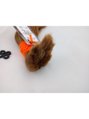 Włosy dziewicze rudy dł. 30 cm, 36 gram