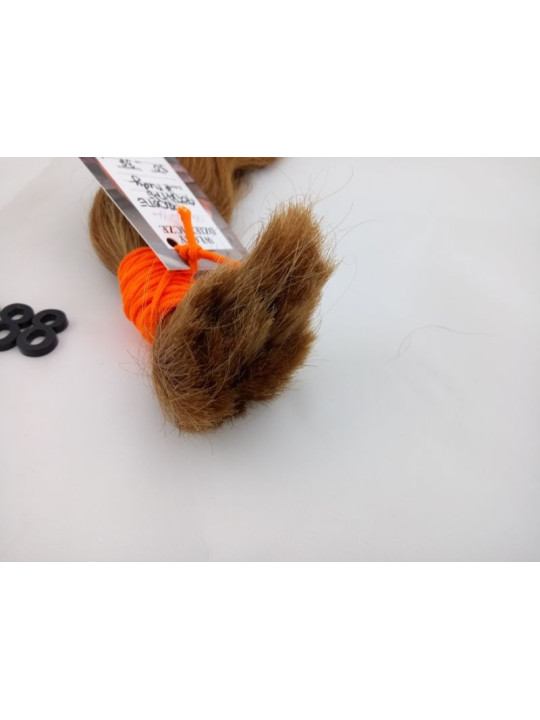 Włosy dziewicze rudy dł. 30 cm, 36 gram