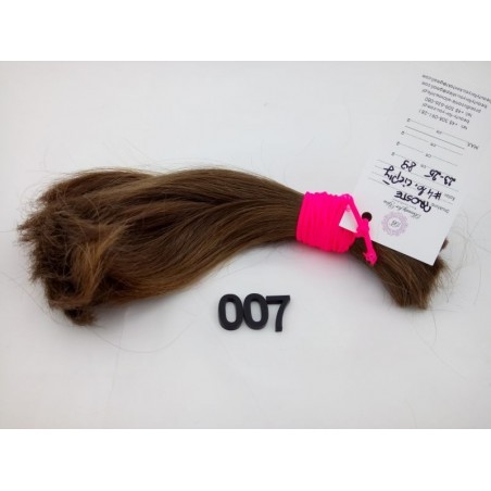 Włosy dziewicze średni brąz dł. 25 cm, 89 gram