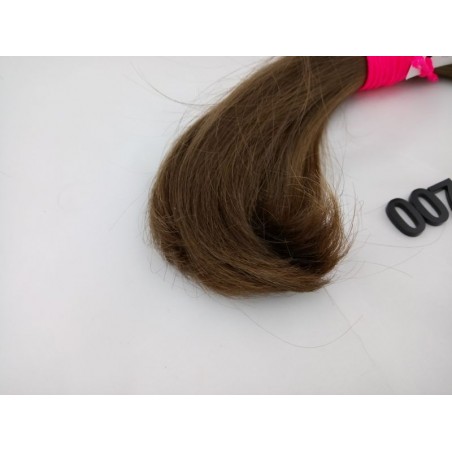 Włosy dziewicze średni brąz dł. 25 cm, 89 gram