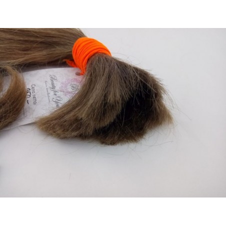 Włosy dziewicze złocisty jasny brąz dł. 29 cm, 70 gram