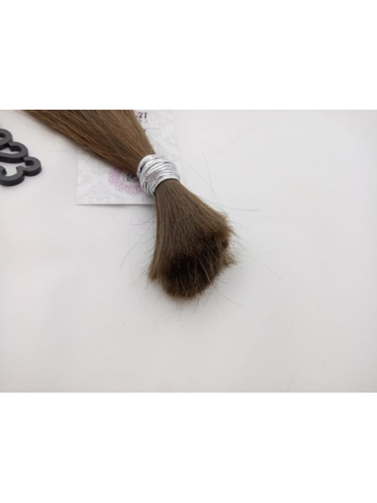 Włosy dziewicze jasny brąz dł. 23 cm, 20 gram