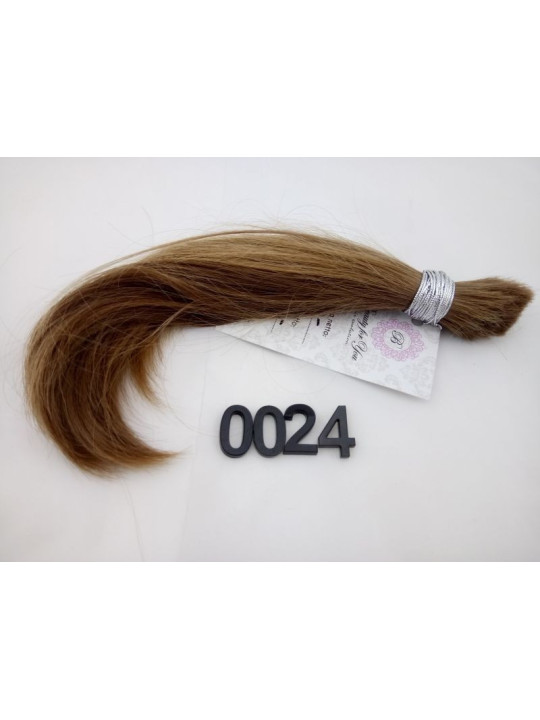 Włosy dziewicze jasny brąz dł. 23 cm, 36 gram