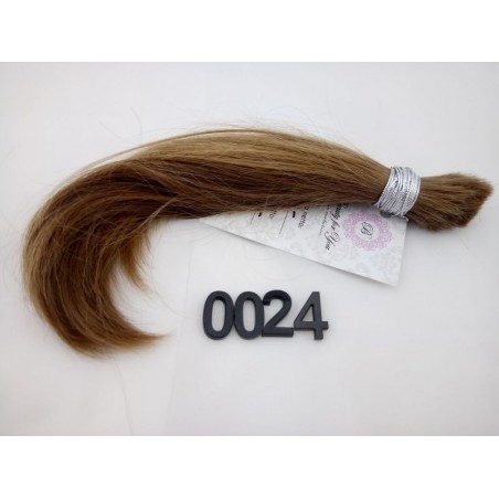 Włosy dziewicze jasny brąz dł. 23 cm, 36 gram