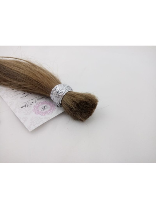 Włosy dziewicze jasny brąz dł. 23 cm, 36 gram