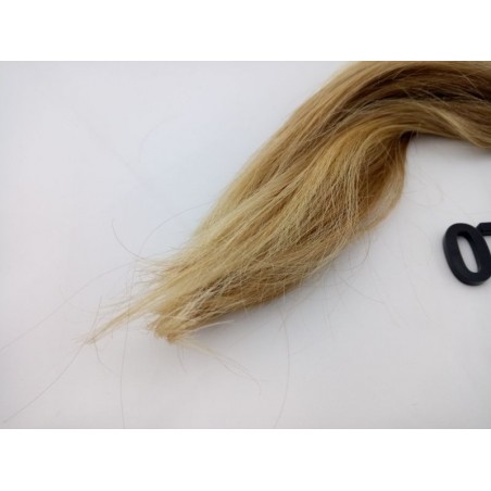 Włosy dziewicze złocisty jasny brąz dł. 26 cm, 29 gram