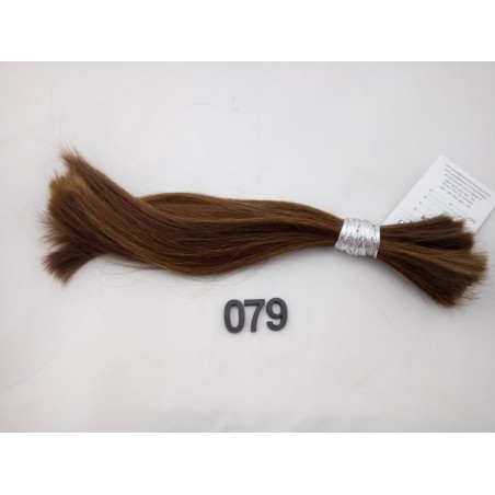 Włosy dziewicze średni jasny brąz dł. 26 cm, 54 gram