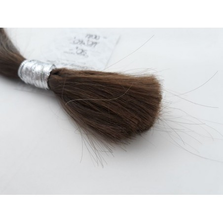 Włosy dziewicze średni jasny brąz dł. 23 cm, 16 gram