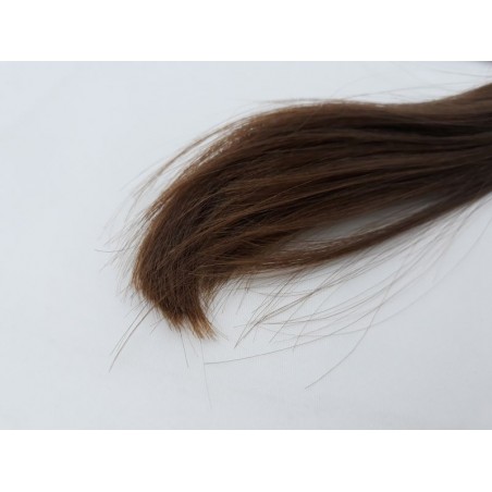 Włosy dziewicze średni jasny brąz dł. 23 cm, 16 gram