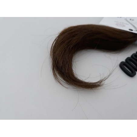 Włosy dziewicze średni jasny brąz dł. 19 cm, 29 gram