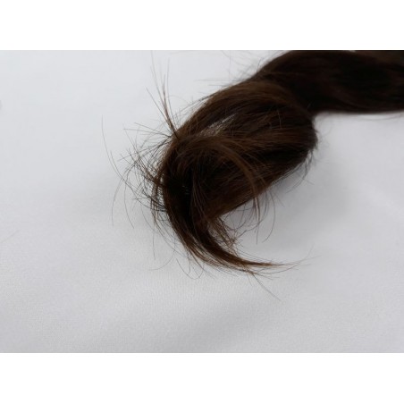 Włosy dziewicze średni brąz dł. 39 cm, 51 gram